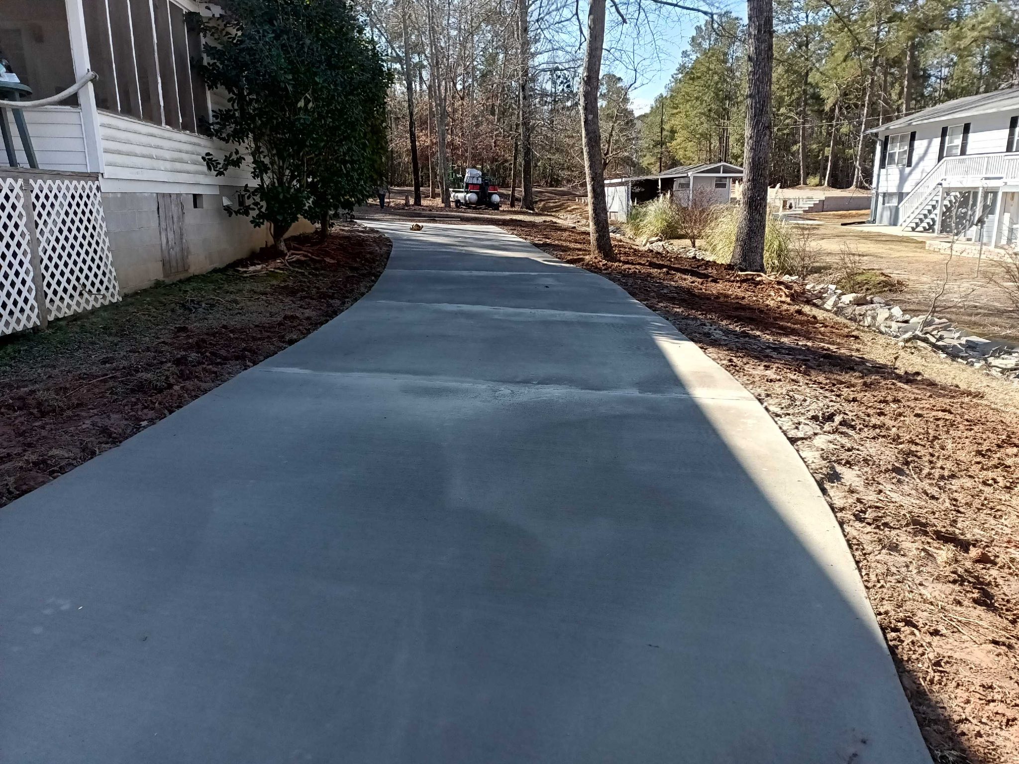 Colored Driveway Installation